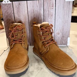 UGG Brown Lace Up Boots